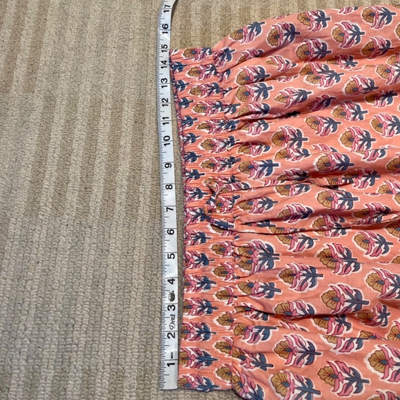 Marea by Liz Joy coral multi midi skirt - Picture 4 of 8